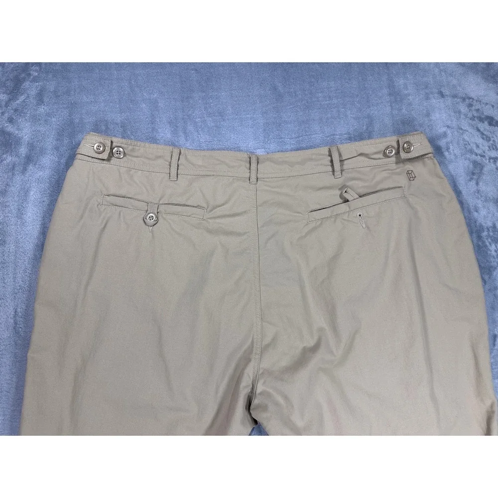 Clothing Arts P^cubed Pick-Pocket Proof Travel Pants Mens 40x30 Khaki Tan Nylon
